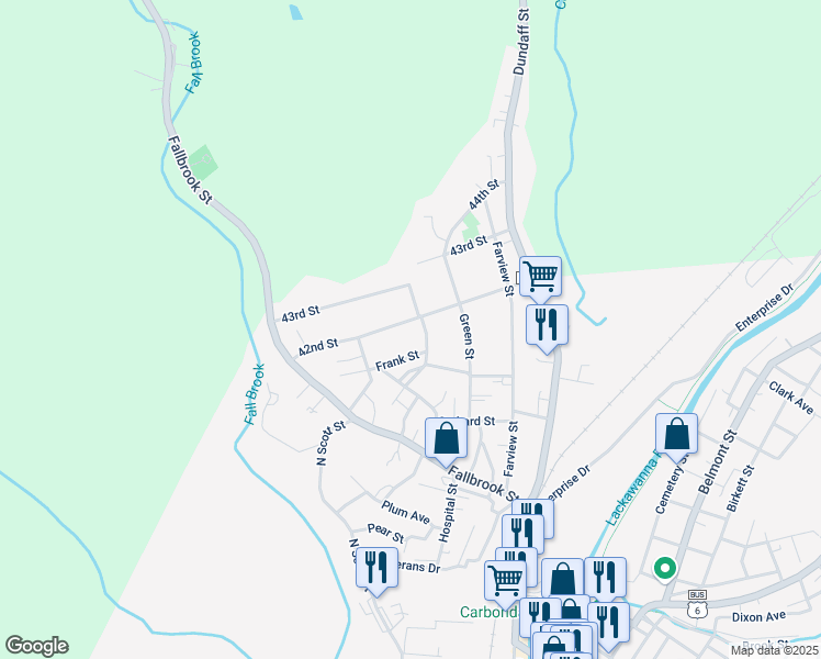 map of restaurants, bars, coffee shops, grocery stores, and more near 12 Hammond Avenue in Carbondale