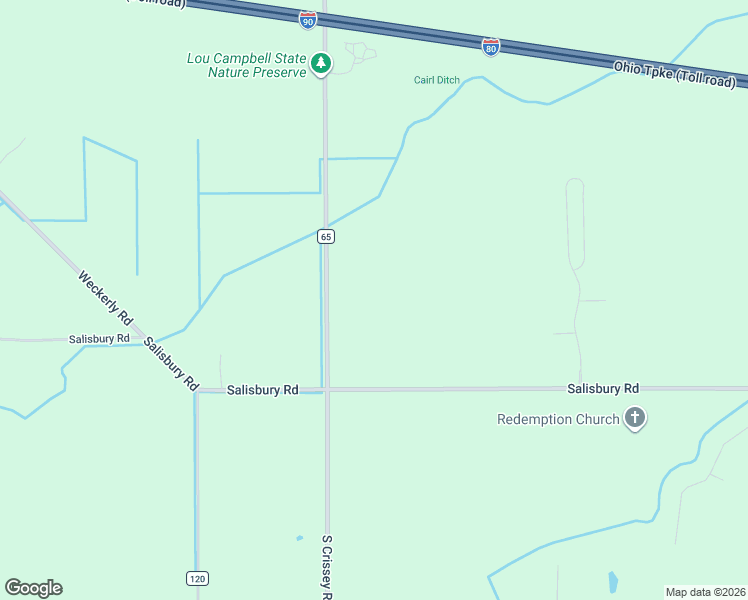 map of restaurants, bars, coffee shops, grocery stores, and more near 9080 Salisbury Road in Monclova