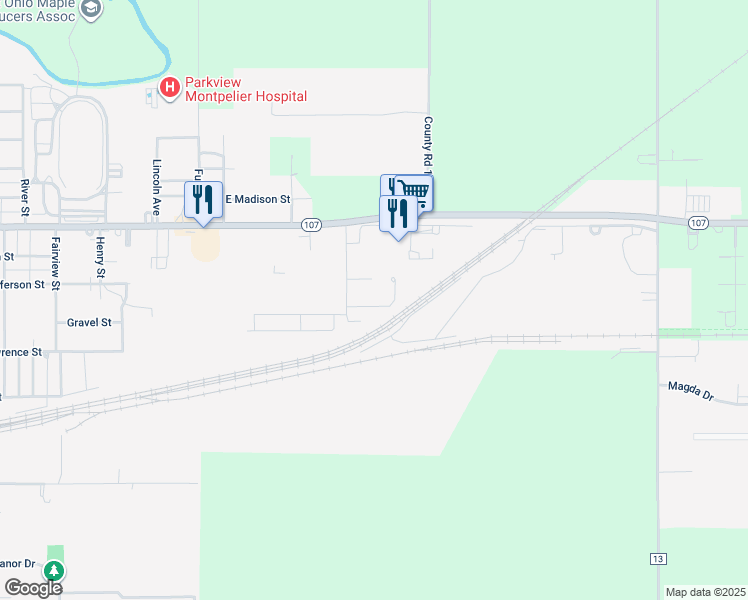 map of restaurants, bars, coffee shops, grocery stores, and more near 6 Foxglove Place in Montpelier