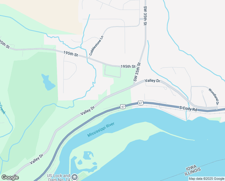 map of restaurants, bars, coffee shops, grocery stores, and more near 26002 Valley Drive in Bettendorf
