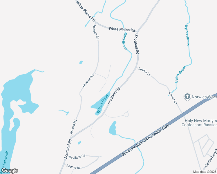 map of restaurants, bars, coffee shops, grocery stores, and more near 111 Hansen Road in Norwich
