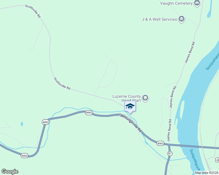 map of restaurants, bars, coffee shops, grocery stores, and more near 131 Walnut Ridge Drive in Mehoopany