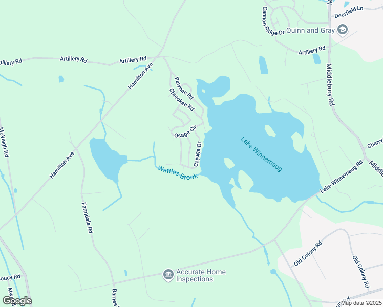 map of restaurants, bars, coffee shops, grocery stores, and more near 41 Seminole Road in Watertown