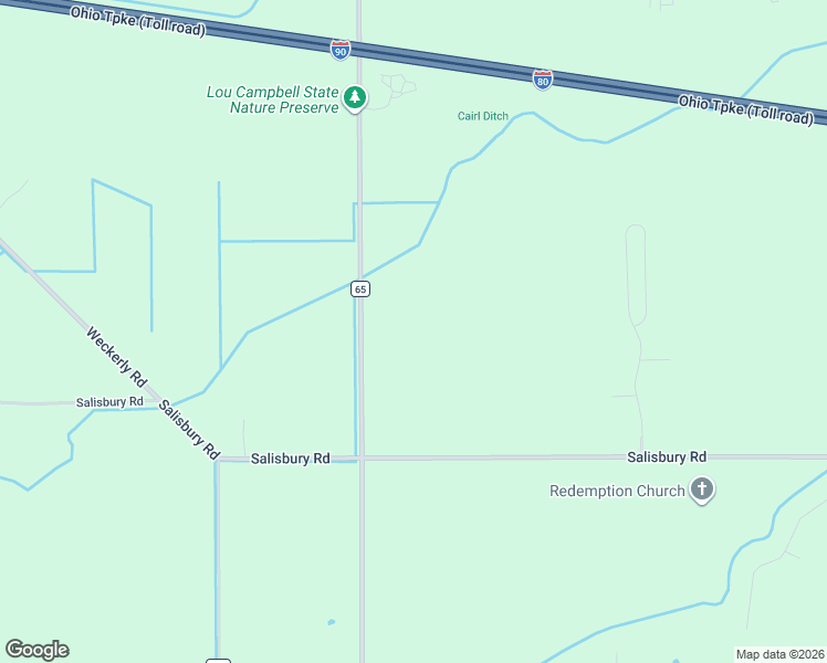 map of restaurants, bars, coffee shops, grocery stores, and more near 9080 Salisbury Road in Monclova