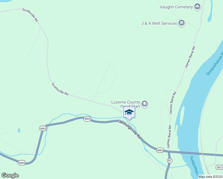 map of restaurants, bars, coffee shops, grocery stores, and more near 131 Walnut Ridge Drive in Mehoopany