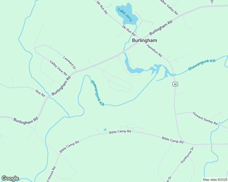 map of restaurants, bars, coffee shops, grocery stores, and more near 24 Shore Lane in Burlingham