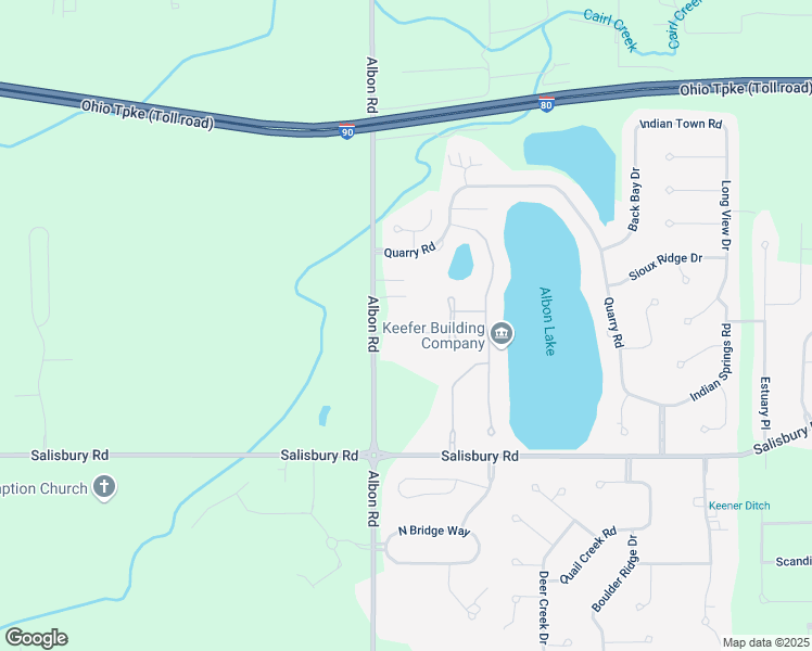map of restaurants, bars, coffee shops, grocery stores, and more near 3061 Albon Road in Maumee