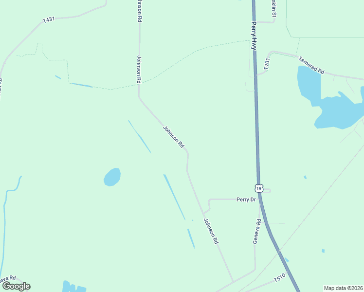 map of restaurants, bars, coffee shops, grocery stores, and more near Johnson Road in Crawford County