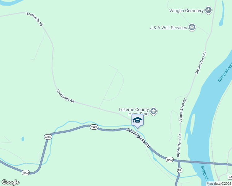 map of restaurants, bars, coffee shops, grocery stores, and more near 131 Walnut Ridge Drive in Mehoopany