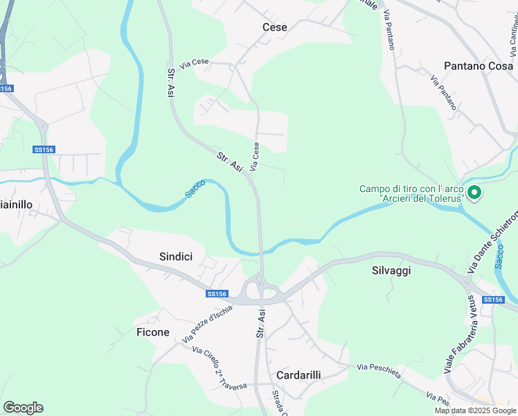 map of restaurants, bars, coffee shops, grocery stores, and more near in Province of Frosinone