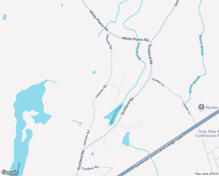 map of restaurants, bars, coffee shops, grocery stores, and more near 99 Hansen Road in Norwich