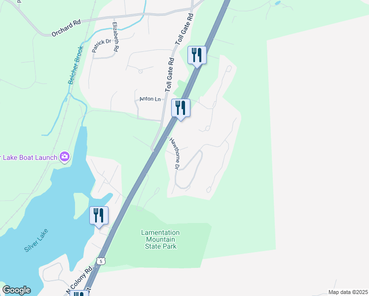 map of restaurants, bars, coffee shops, grocery stores, and more near 22 Honeysuckle Ct in Berlin
