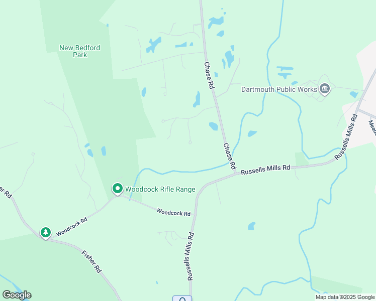 map of restaurants, bars, coffee shops, grocery stores, and more near 16 Fieldstone Lane in Dartmouth