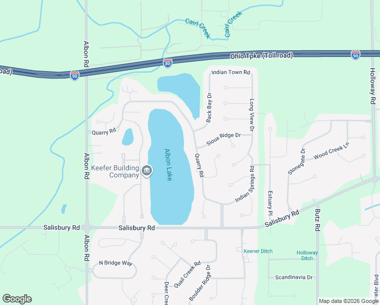 map of restaurants, bars, coffee shops, grocery stores, and more near 3016 Quarry Road in Maumee