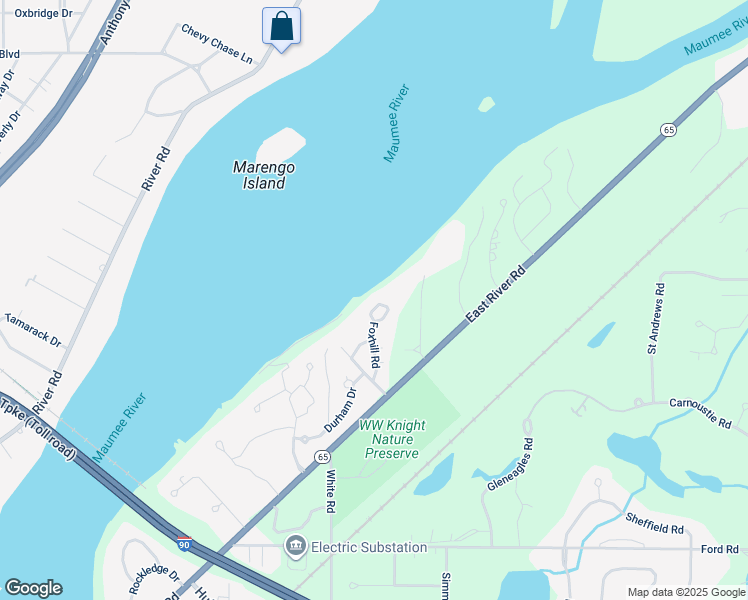 map of restaurants, bars, coffee shops, grocery stores, and more near 29931 Foxhill Road in Perrysburg