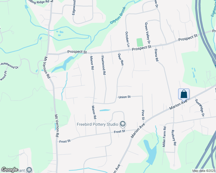 map of restaurants, bars, coffee shops, grocery stores, and more near 69 Fleetwood Road in Southington