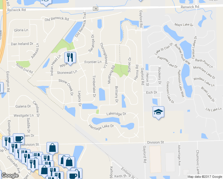 map of restaurants, bars, coffee shops, grocery stores, and more near 3502 Mustang Road in Joliet