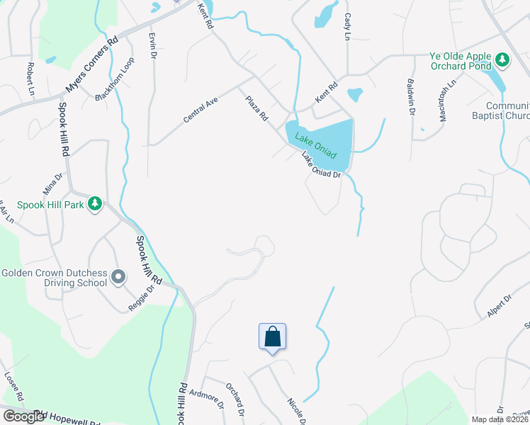 map of restaurants, bars, coffee shops, grocery stores, and more near 68 Fieldstone Loop in Wappingers Falls