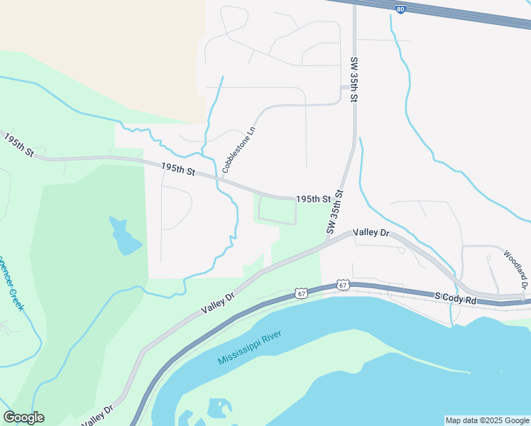 map of restaurants, bars, coffee shops, grocery stores, and more near 19483 258th Avenue in Bettendorf