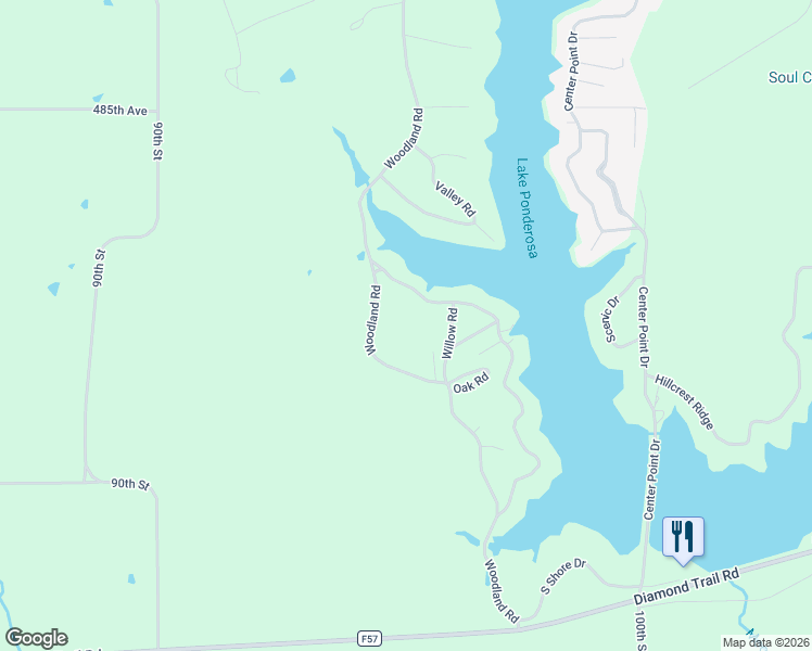 map of restaurants, bars, coffee shops, grocery stores, and more near 110 Orchard Road in Montezuma