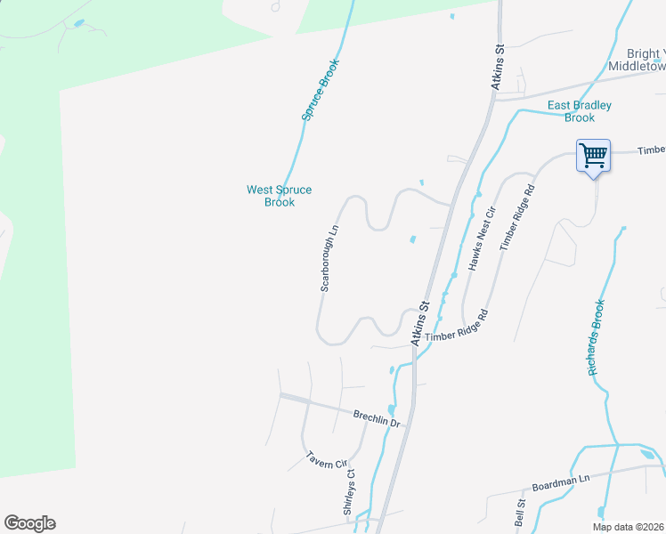 map of restaurants, bars, coffee shops, grocery stores, and more near 270 Scarborough Lane in Middletown