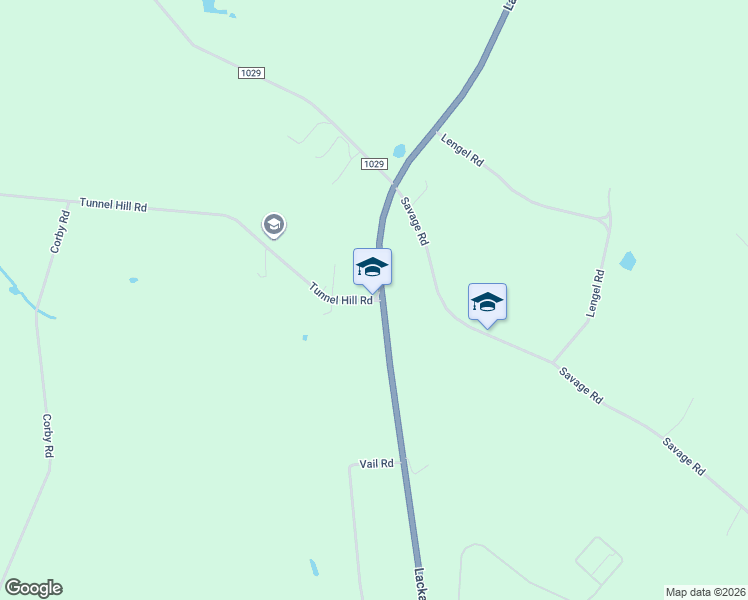 map of restaurants, bars, coffee shops, grocery stores, and more near 1 Tunnel Hill Road in Factoryville