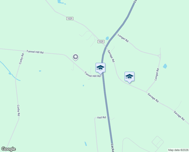 map of restaurants, bars, coffee shops, grocery stores, and more near 1 Tunnel Hill Road in Factoryville