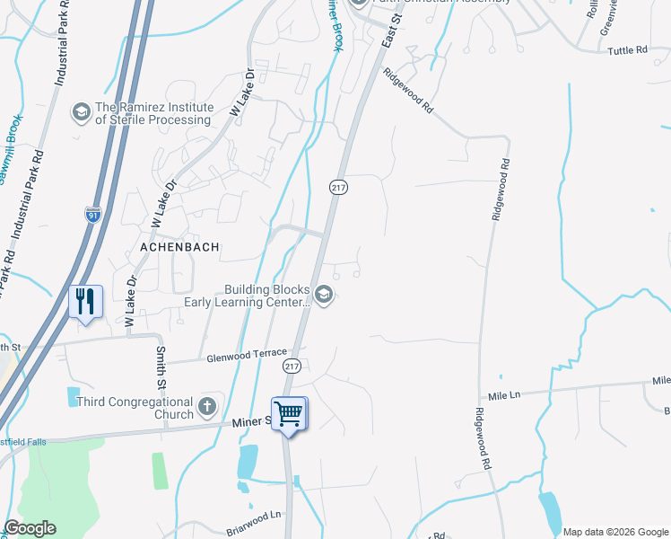 map of restaurants, bars, coffee shops, grocery stores, and more near Tuscany Hills Drive in Middletown