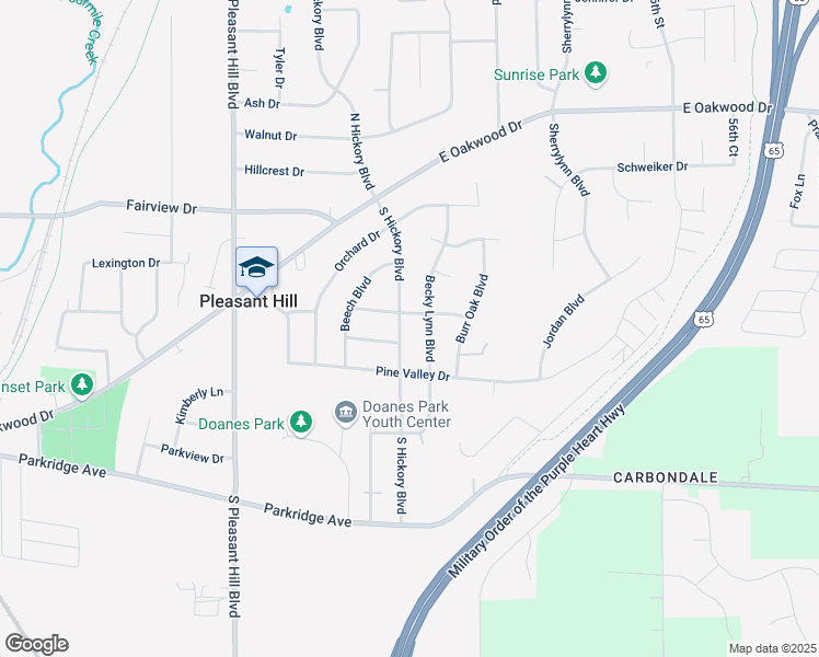 map of restaurants, bars, coffee shops, grocery stores, and more near 260 Becky Lynn Boulevard in Pleasant Hill