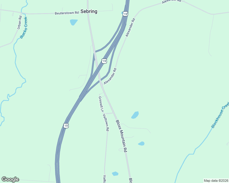 map of restaurants, bars, coffee shops, grocery stores, and more near 828 Bloss Mountain Road in Liberty