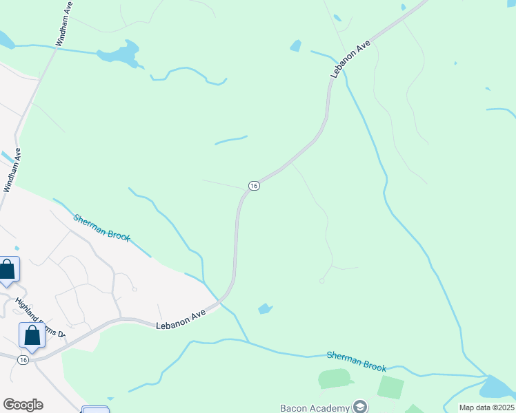 map of restaurants, bars, coffee shops, grocery stores, and more near 420 Lebanon Avenue in Colchester