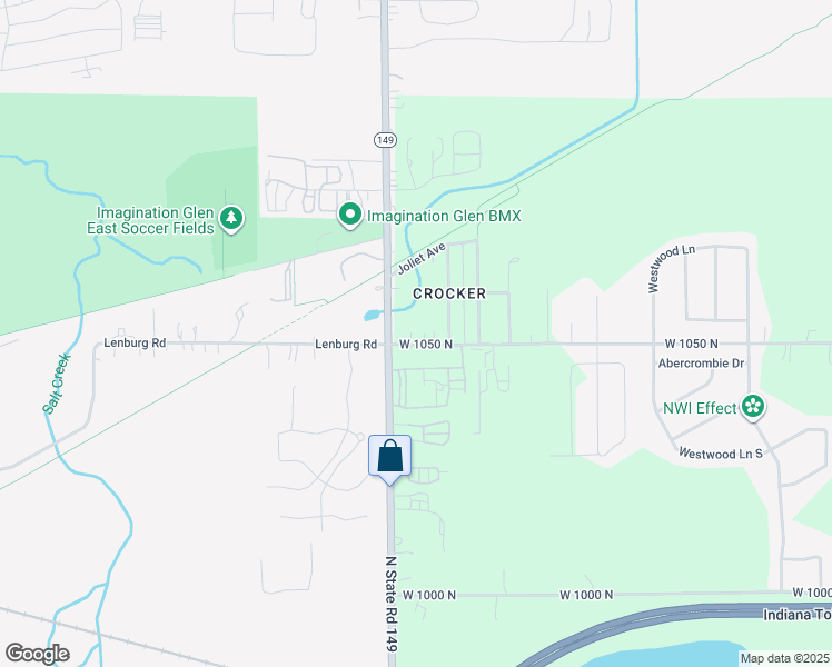 map of restaurants, bars, coffee shops, grocery stores, and more near 5569 Center Street in Chesterton