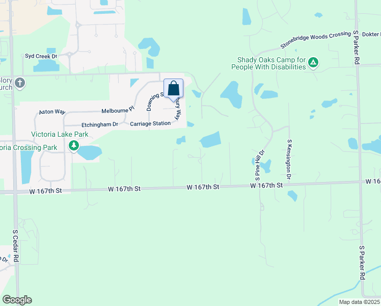 map of restaurants, bars, coffee shops, grocery stores, and more near 14146 West 167th Street in Lockport
