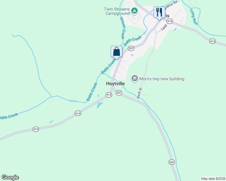 map of restaurants, bars, coffee shops, grocery stores, and more near in Hoytville