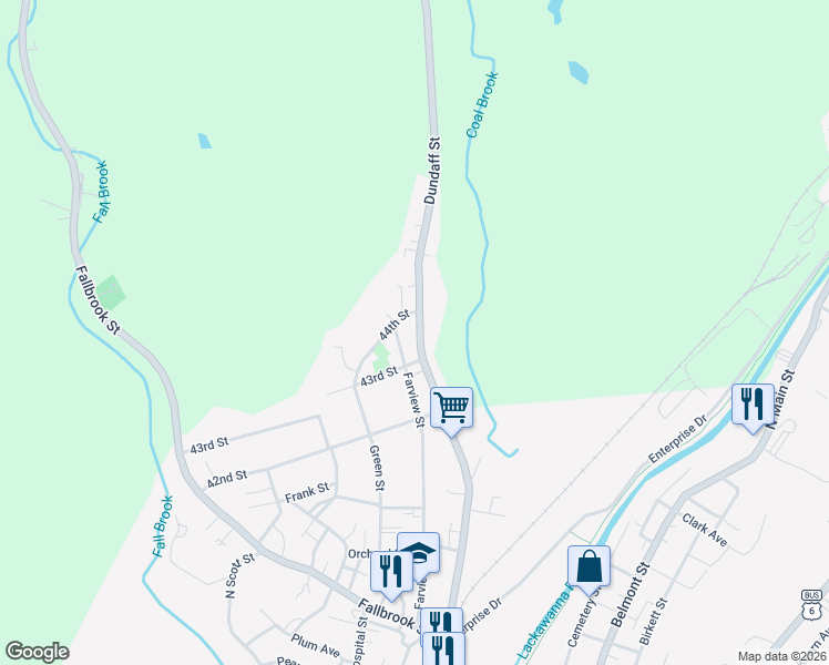 map of restaurants, bars, coffee shops, grocery stores, and more near 287-289 Crystal Lake Rd in Carbondale