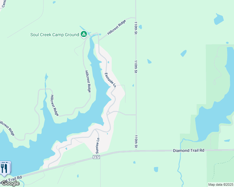 map of restaurants, bars, coffee shops, grocery stores, and more near 201 Eastside Ln in Montezuma