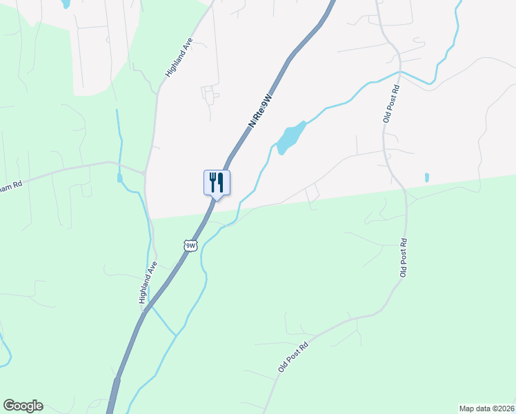 map of restaurants, bars, coffee shops, grocery stores, and more near Mill House Road in Marlboro