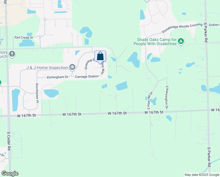 map of restaurants, bars, coffee shops, grocery stores, and more near 14146 West 167th Street in Lockport