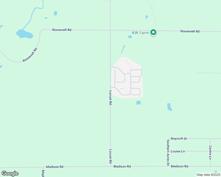 map of restaurants, bars, coffee shops, grocery stores, and more near 62642 Locust Road in South Bend