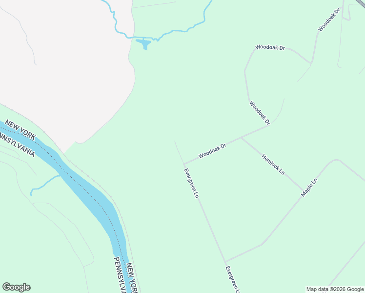 map of restaurants, bars, coffee shops, grocery stores, and more near 390 Evergreen Lane in Narrowsburg