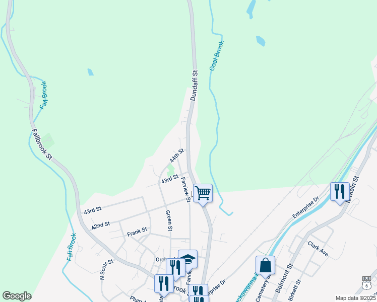 map of restaurants, bars, coffee shops, grocery stores, and more near 289 Crystal Lake Rd in Carbondale