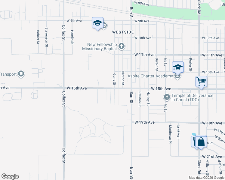 map of restaurants, bars, coffee shops, grocery stores, and more near in Gary