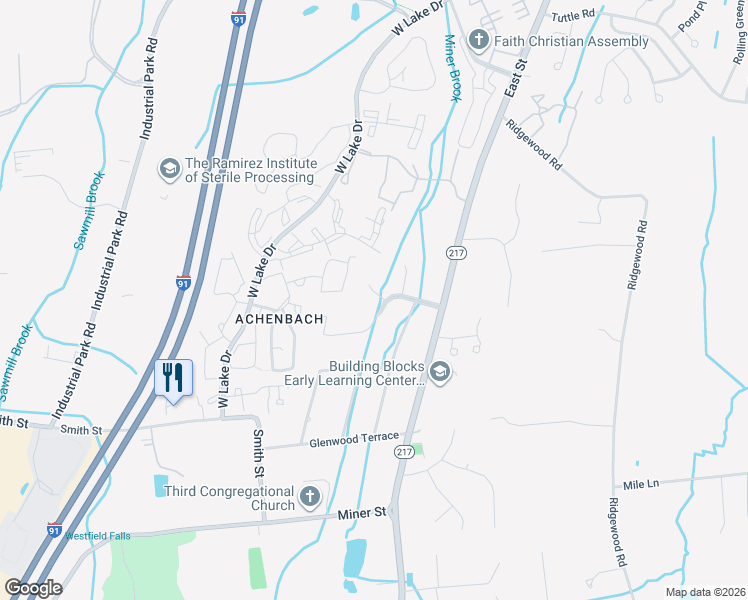 map of restaurants, bars, coffee shops, grocery stores, and more near 94 Heritage Boulevard in Middletown