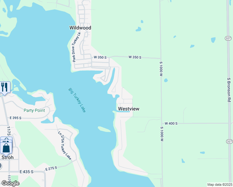 map of restaurants, bars, coffee shops, grocery stores, and more near 740 Ln 136 Turkey Lake in Hudson