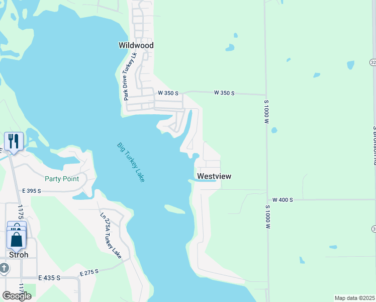 map of restaurants, bars, coffee shops, grocery stores, and more near 740 Ln 136 Turkey Lake in Hudson