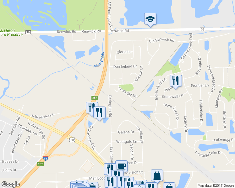 map of restaurants, bars, coffee shops, grocery stores, and more near 8 Washington Court in Plainfield
