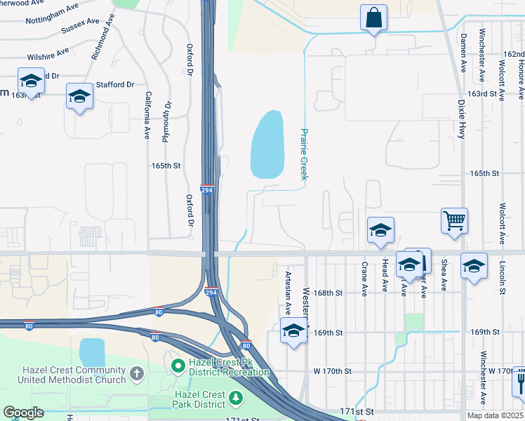 map of restaurants, bars, coffee shops, grocery stores, and more near Plaza Service Road in Markham