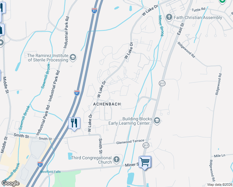 map of restaurants, bars, coffee shops, grocery stores, and more near 54 Inverness Lane in Middletown