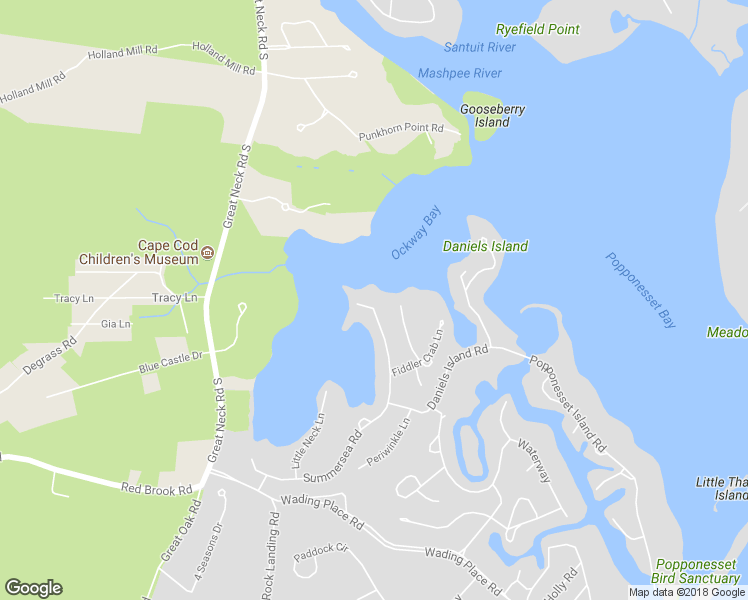 map of restaurants, bars, coffee shops, grocery stores, and more near 139 Summersea Road in Mashpee
