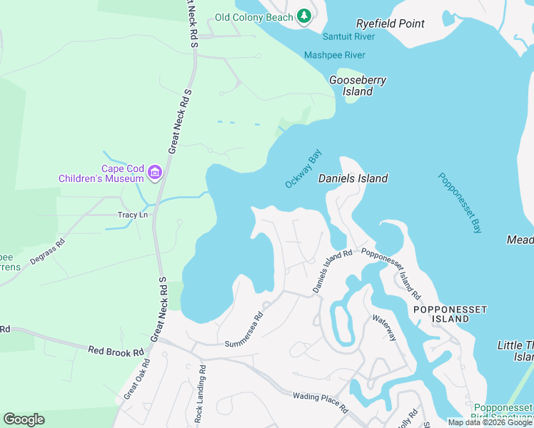 map of restaurants, bars, coffee shops, grocery stores, and more near 139 Summersea Road in Mashpee
